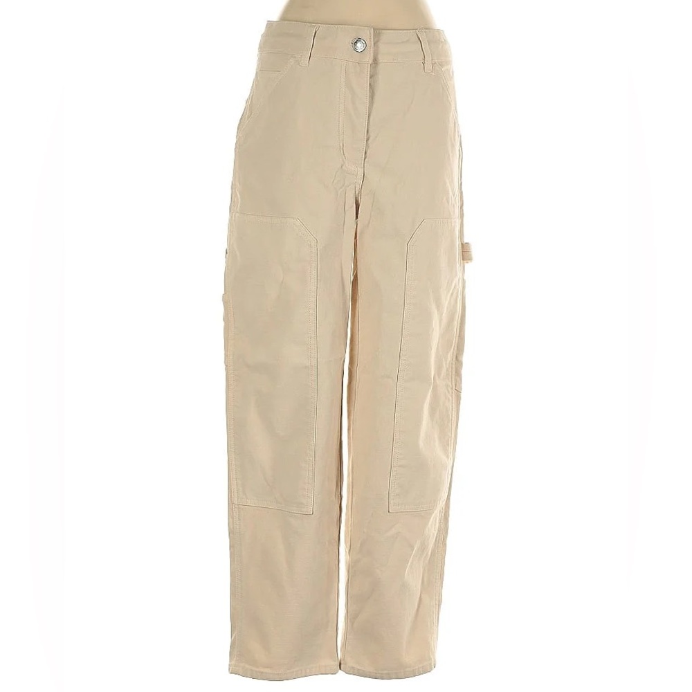 Aritzia “Wilfred Free” High Rise Cargo Pants in Cream